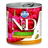 N&D Quinoa Dog konzerv fürj & kókusz 285g