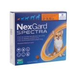 Nexgard Spectra kutya XS 2-3,5 kg 3x