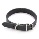 Nyakörv Bőr Fekete 16x350mm