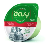 Oasy Cat Tálka More Love Chicken With Duck 70g