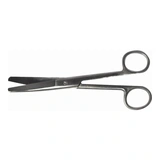 Olló hajlított tompa-tompa 14 cm