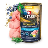 Ontario Dog Konzerv Csirkepástétom&Áfonya 400g