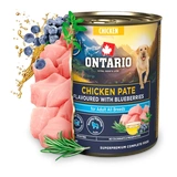 Ontario Dog Konzerv Csirkepástétom&Áfonya 800g