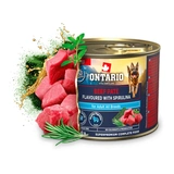 Ontario Dog Konzerv Marhapástétom&Spirulina 200g