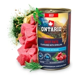 Ontario Dog Konzerv Marhapástétom&Spirulina 400g