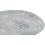 Trixie Párna Kissen Jimmy Soft, puha plüss, ovális, 77 × 50 cm, világosszürke