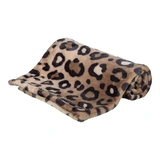 .Pléd Leo plüss, 70 × 50 cm, barna