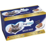 Prevital Nedves Macskaeledel konzerv Mousse vegyes felnőtt 4x85g