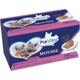 Prevital Nedves Macskaeledel konzerv Mousse vegyes junior 4x85g