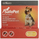 SafePet 75 mg/1 ml spot on kutya S 2-10 kg 1x