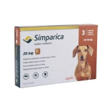 Simparica 20 mg rágótabletta 5-10 kg 3x