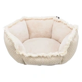 Trixie Ágy Boho Hatszög Alakú/Peremes, 80x80cm, Bézs