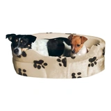 Trixie Ágy Joey Peremes, Ovális, 79x70cm, bézs/fekete tappancsos