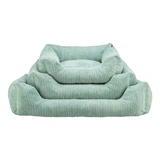 Trixie Ágy Jonna Vital, Kordbársony Plüss, Szögletes, 80x60cm, Zsálya zöld