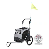 Trixie Bicikli trailer, gyors kapcsolós S 58x93x74/114 cm szürke