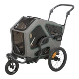 Trixie Bicikli Trailer M 71x95x85, 138cm, Szürke/Zsálya