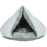 Trixie Bújó Junior, Kerek, 45x30x40cm, Világosszürke/Menta