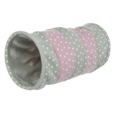 Trixie Bújócső Macskának 25*50cm, Világosszürke-pink