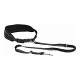 Trixie derékra rögzíthető póráz futáshoz 75-120cm/9 cm, 1,2-1,5m/25mm szürke