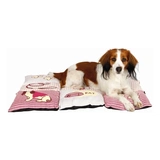 Trixie Fekhely több lapból álló macskás (patchwork) 80x55cm piros/bézs