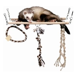 Trixie Függő Híd Fából És Kötél Vadászgörénynek 35×15X15cm