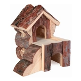 Trixie Ház Fából Kétszintes Feljáróval Rágcsálóknak Bjork 15×15×16