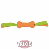 Trixie Játék Gumi Csont Nylon Pánttal 38cm