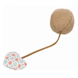 Trixie Játék Macskának Labda Szívvel Juta/Szövet 4,5x18cm