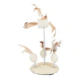 Trixie Játék Macskának Sisal Lap Luffa Golyókkal És Tollal 15*30cm