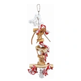 Trixie Játék Madárnak Bőr Szalaggal, Fából, Kötélből 35cm