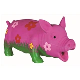 Trixie Játék Malac Virág Mintás,eredeti hanggal 20cm