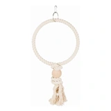 Trixie Játék Papagájnak Kötél Karika Golyóval, 24cm