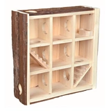 Trixie Játék Torony 9 Kamrával Hörcsögöknek Fából, 30x30x10cm