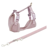 Trixie Junior Puppy Soft Szett Hám+póráz 26–34 cm/10mm 2m világos lila