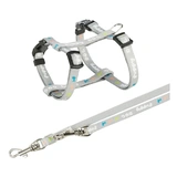 Trixie Junior Puppy Szett Hám+póráz 23–34 cm/8mm 2m világos szürke