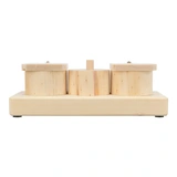 Trixie Jutalomfalat csészék fából 15x4,5x6cm