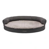 Trixie Kanapé Bendson, Ovális, 100x80cm, Sötétszürke/Világosszürke
