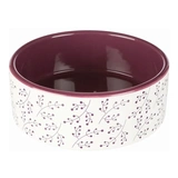 Trixie kerámia tál 0,8l/16cm fehér/bordó