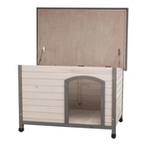 Trixie Kutyaház lapostetős M-L 104x72x68cm szürke