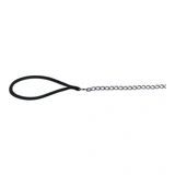 Trixie láncos póráz nylon fogóval 1m/3mm fekete