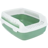 Trixie Macska WC Delio Peremmel, 38 × 20 × 50 cm Mintás, Zöld/Fehér