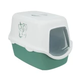 Trixie Macska WC Vico, Macska mintával 40 × 40 × 56 cm, Zöld/Fehér