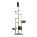 Trixie Macskabútor Madrid 5 szintes, 68x44cm, 245-270cm, Platinaszürke