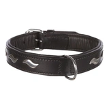 Trixie Nyakörv Active bőr designnal S-M 34-40cm/22mm fekete
