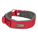 Trixie Nyakörv Premium extra széles, XS-S 27-35cm/25mm piros/szürke