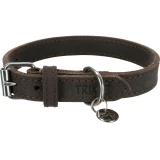 Trixie Nyakörv Rustic bőr S-M 34-40cm/25mm barna