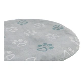 Trixie Párna Kissen Jimmy Soft, puha plüss, ovális, 86 × 56 cm, világosszürke