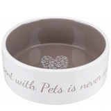 Trixie Pet´s Home kerámia tál 0,8/16cm krém/barna