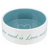 Trixie Pet´s Home kerámia tál 0,8l/16cm krém/világos kék
