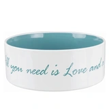 Trixie Pet´s Home kerámia tál 1,4l/20cm krém/világos kék